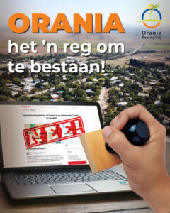 Orania petisie